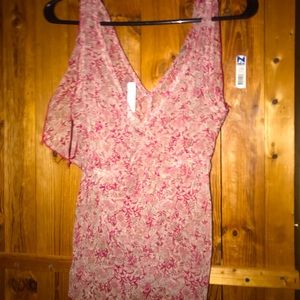 Maroon & Tan tank top size small